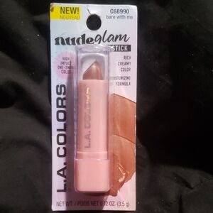 L.A. Colors Nude Glam Lipstick C68990 Bare With Me .12oz New